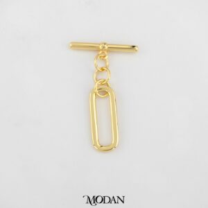 Paper Clip Toggle Clasp in Gold