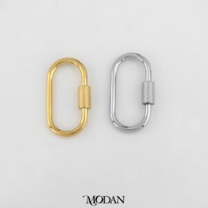 Rectangular Carabiner Pengait Kalung/Gelang Karabiner For DIY Jewelry Accessories Making Gold Filled
